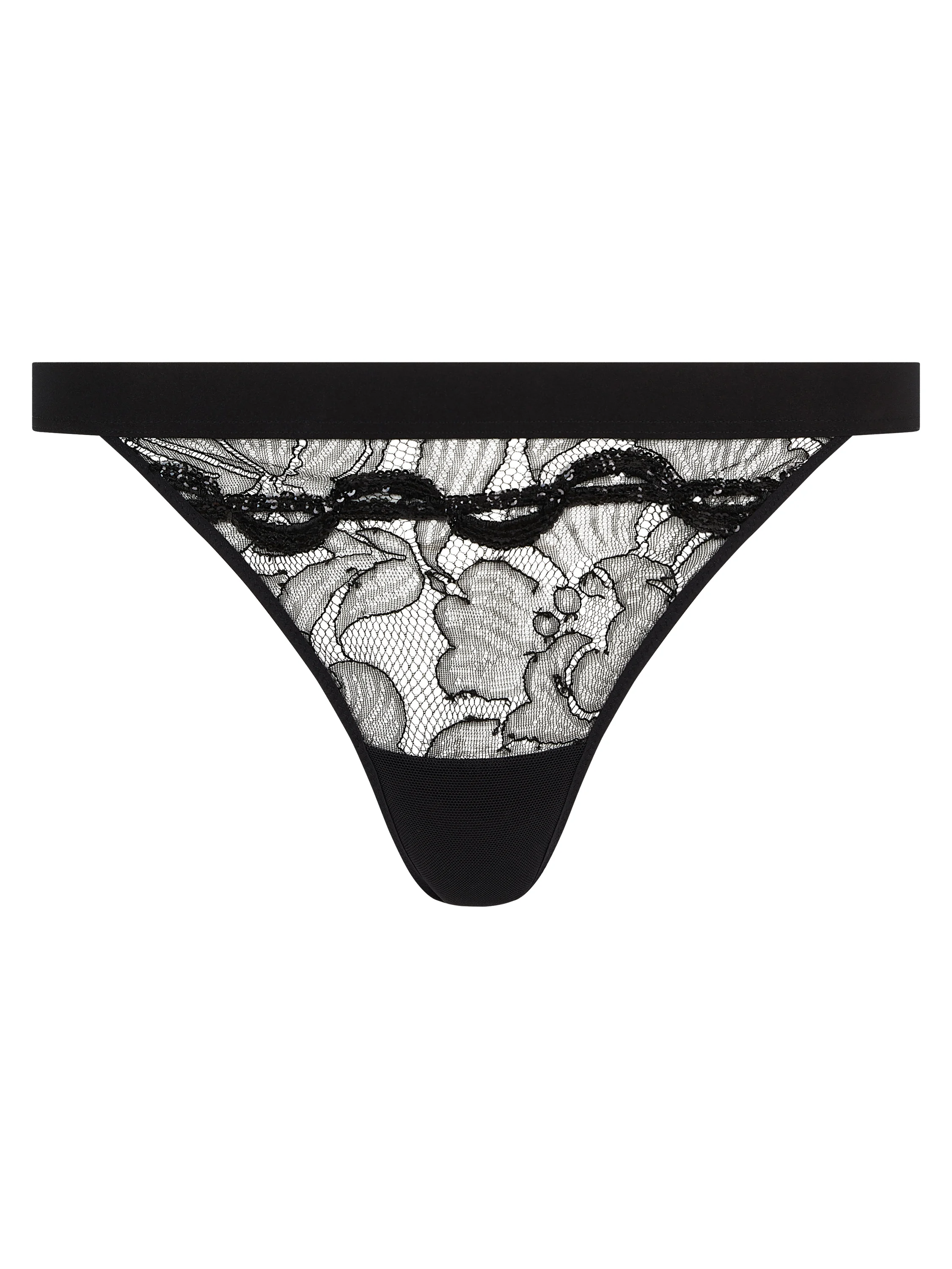 X TRAVAGANT - String broderie | Noir
