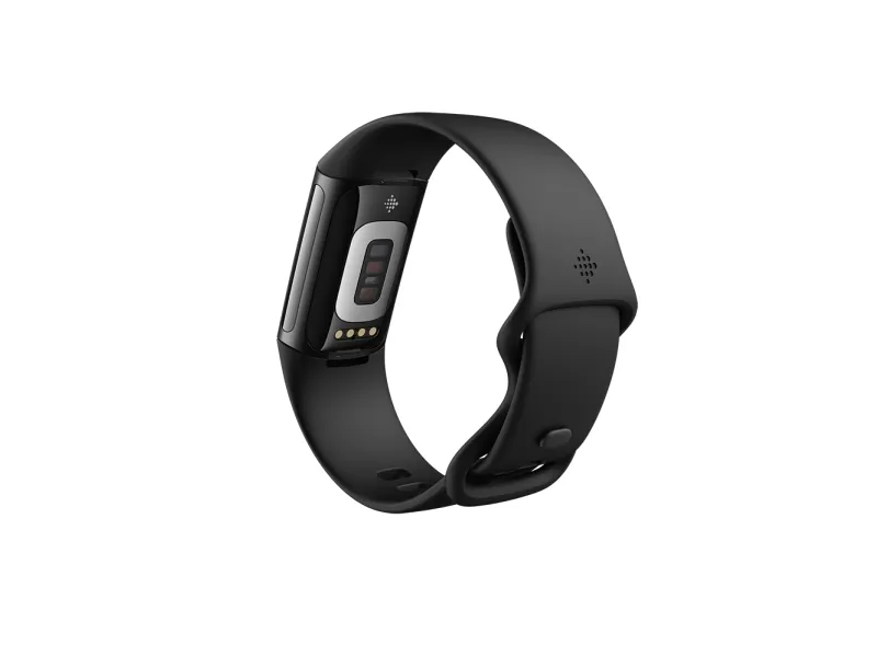 Fitbit Charge 6 - Sort aluminium - aktivitetssporer med uendelighedsbånd - silikone - obsidian - Bluetooth, NFC - 37.64 g