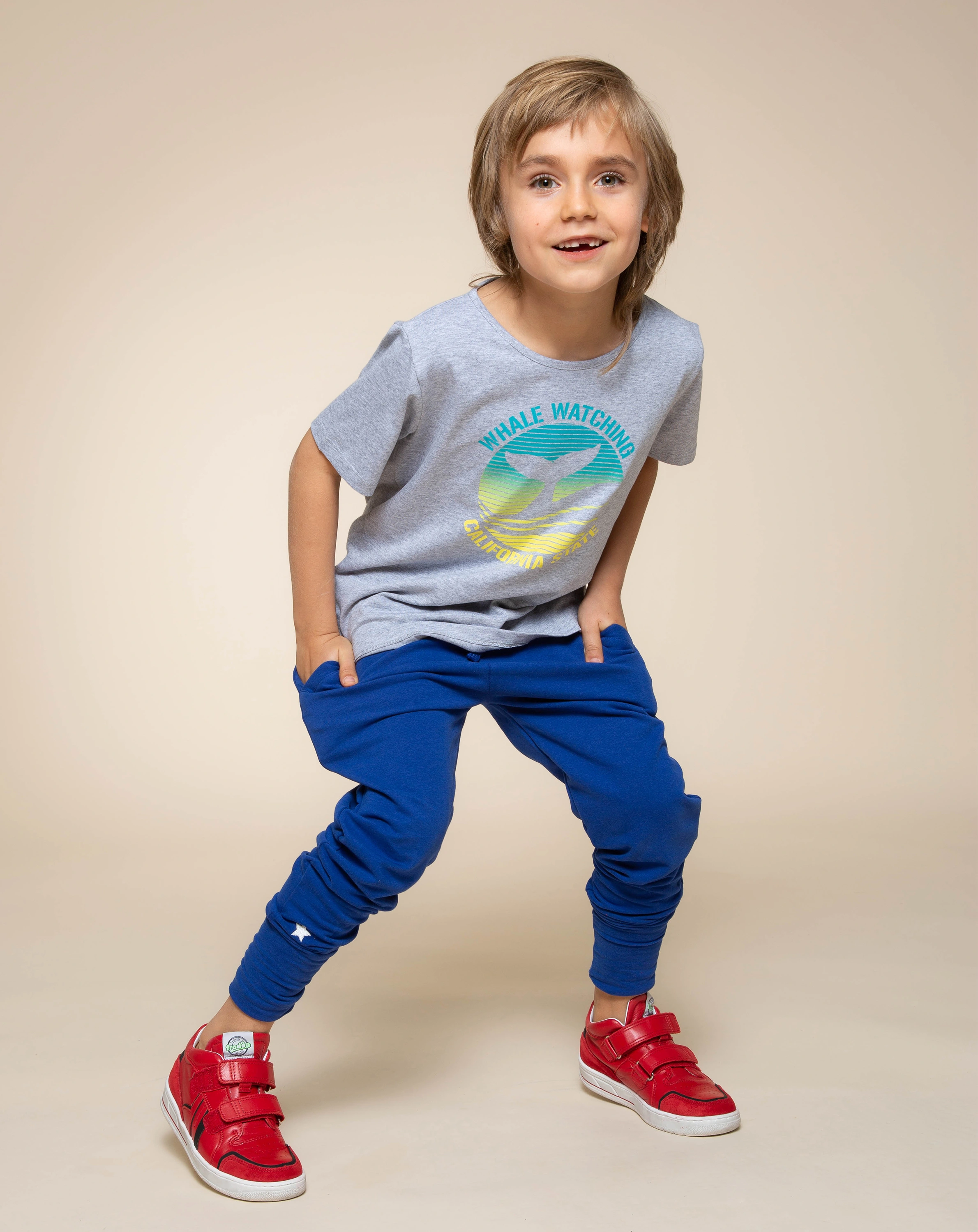 Sweathose RUNNER STAR in blau
