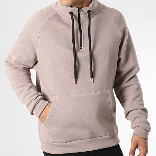Sweat Col Zippé KL-2101 Marron Clair
