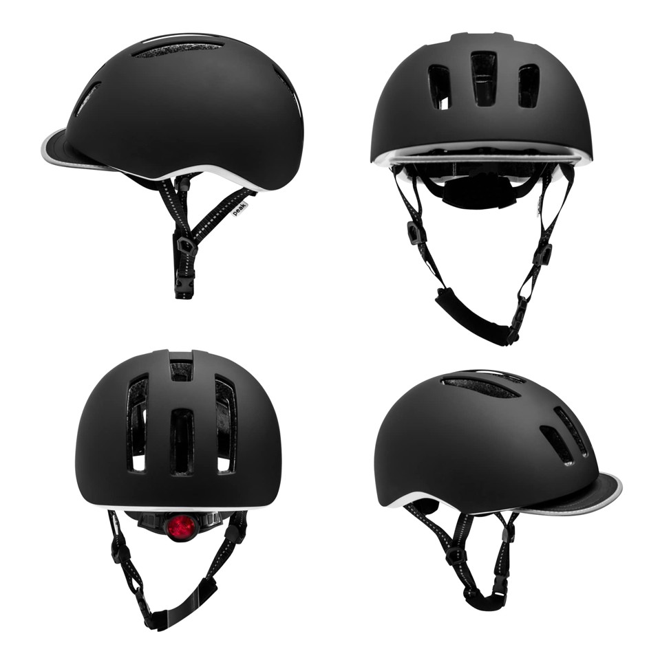 Crazy Safety - Cykelhjelm til voksne - Sort mat (53-59cm)