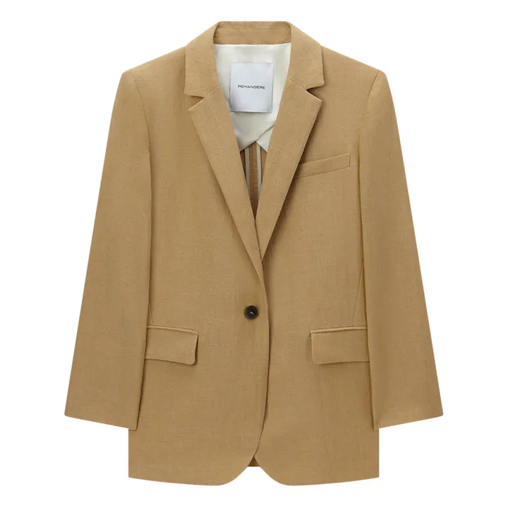 Pomandère Veste Lin et Coton | Beige