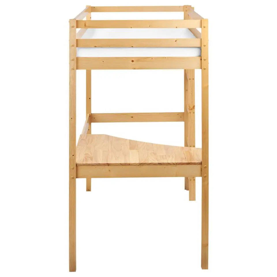 LOURY - Kinderbed - Lichtbruin - 90 x 200 cm - Dennenhout