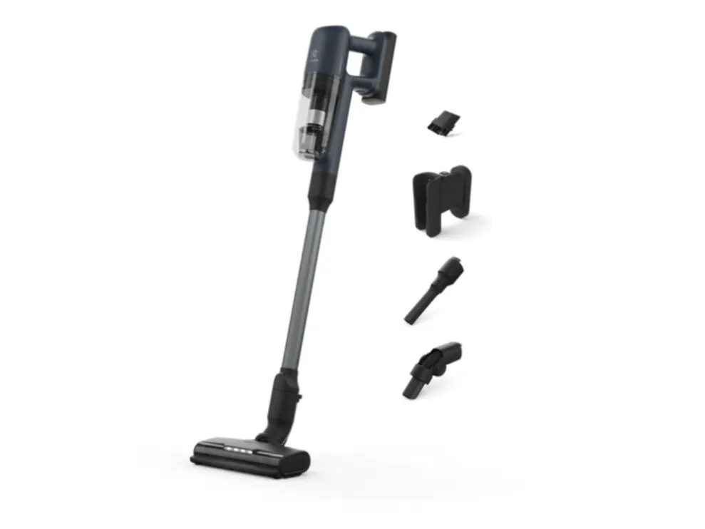 Electrolux EP71UB14DB, Stick vakuum, Poseløs, Blå, 0,3 L, 11,5 l/s, Rektangulær
