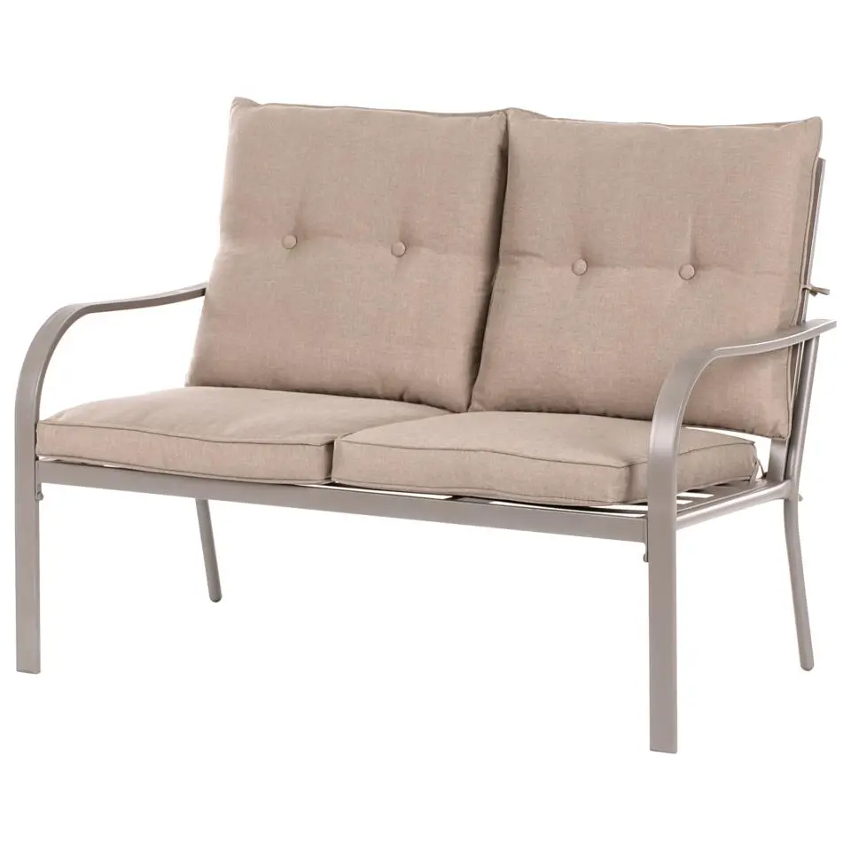 MESTRINO - Loungeset 4-zits - Beige - Staal