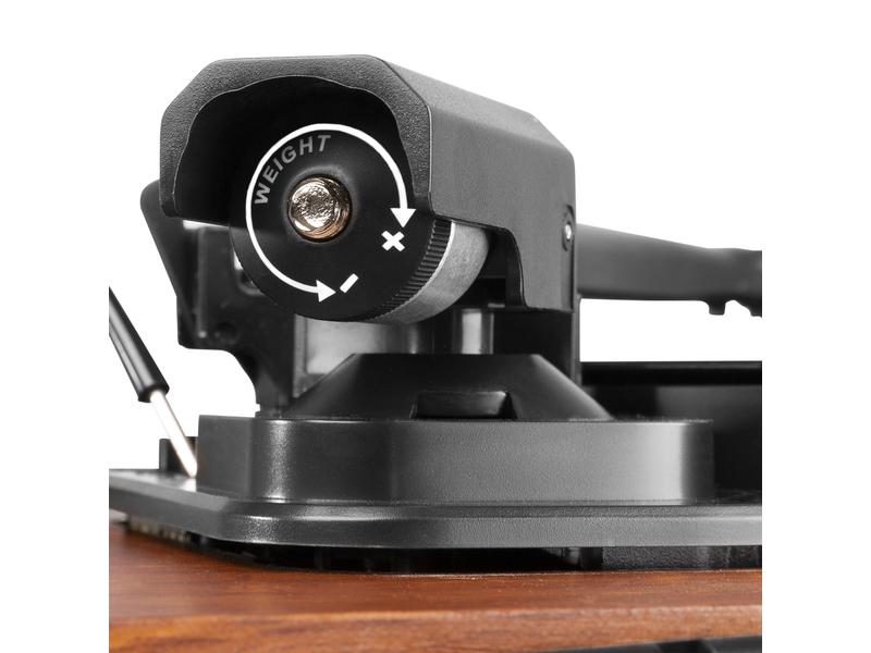 Fenton Plattenspieler mit Bluetooth RP162 Dunkelbraun Retro Plattenspieler mit Bluetooth, USB-Player und Umwandlungsmöglichkeit für Schallplatten