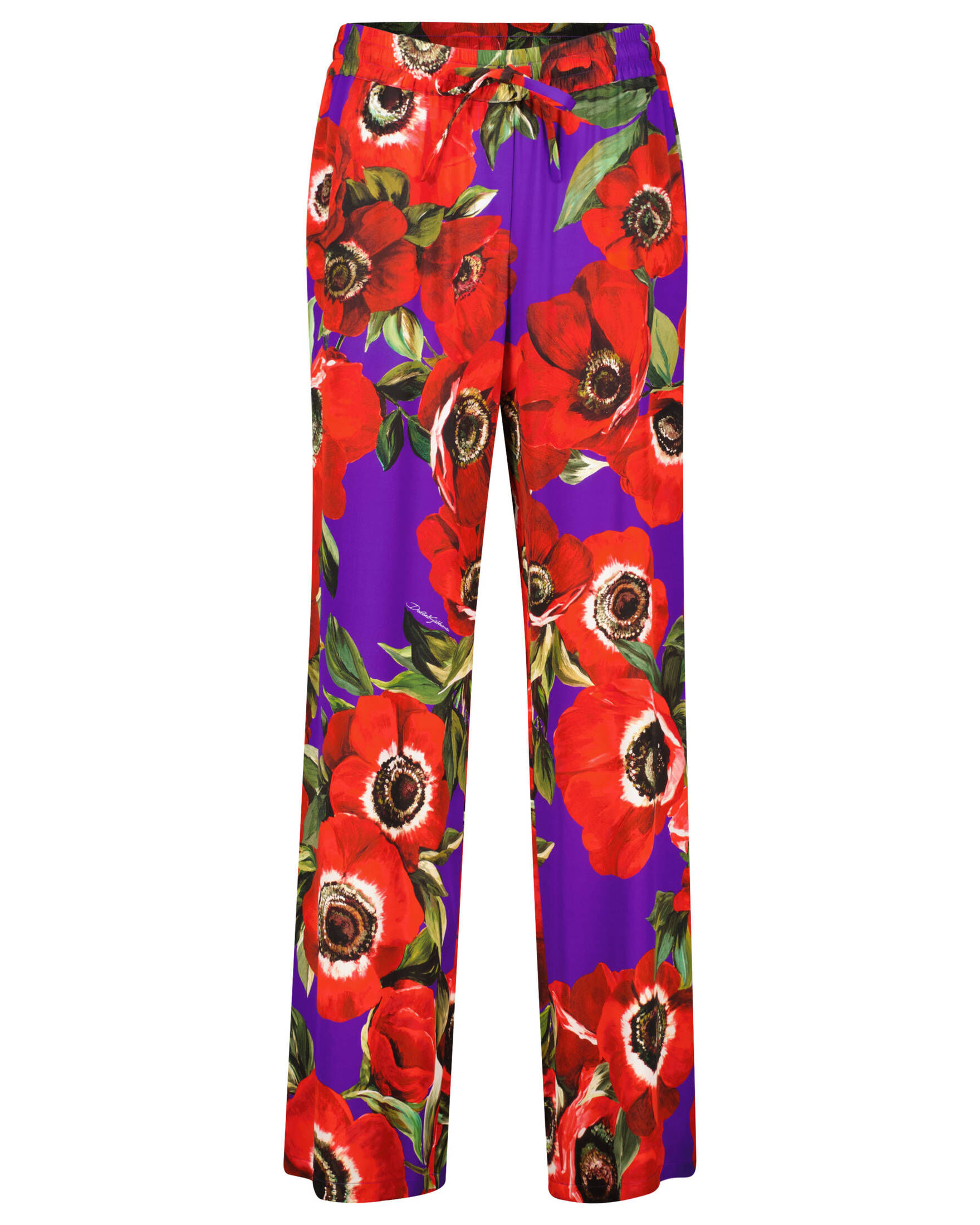 Dolce & Gabbana| Damen Hose aus Charmeuse-Seide