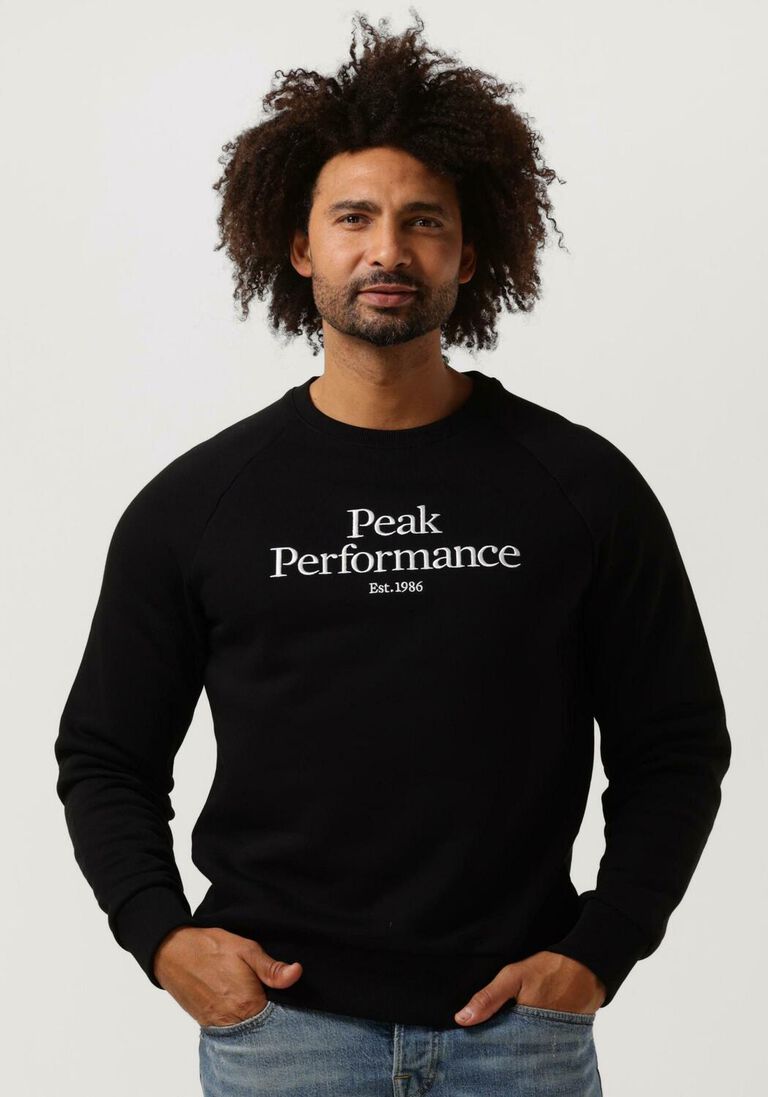 PEAK PERFORMANCE zwarte peak performance trui m original crew