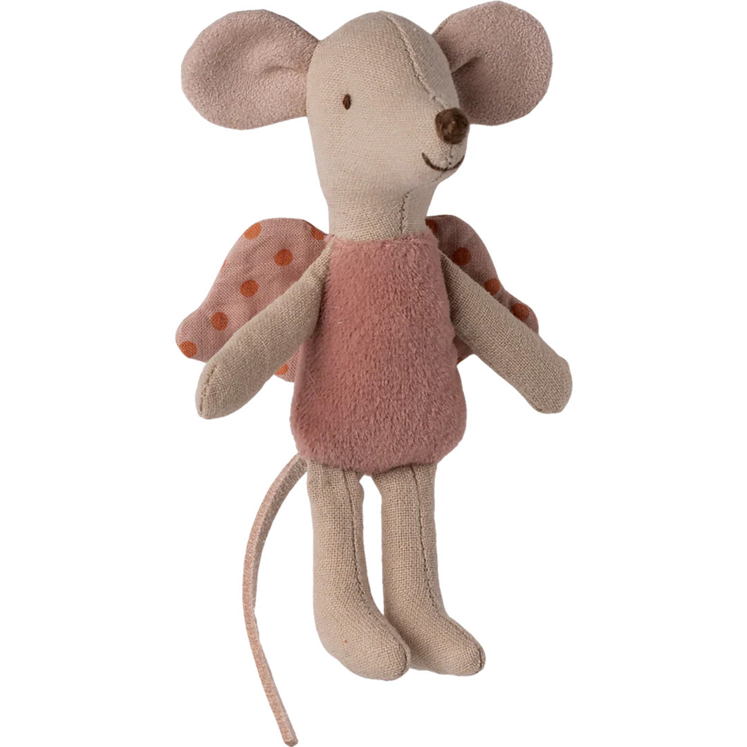 maileg knuffelmuis kleine fee - rose - 11 cm