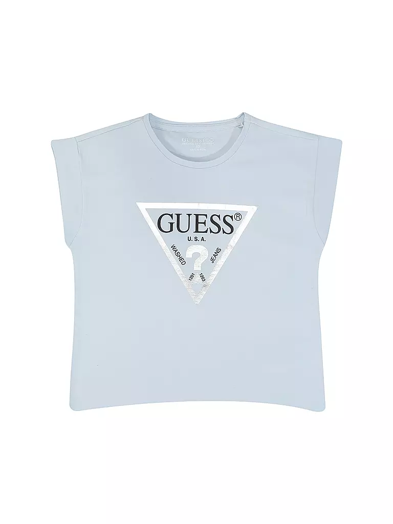 GUESS Mädchen T-Shirt hellblau