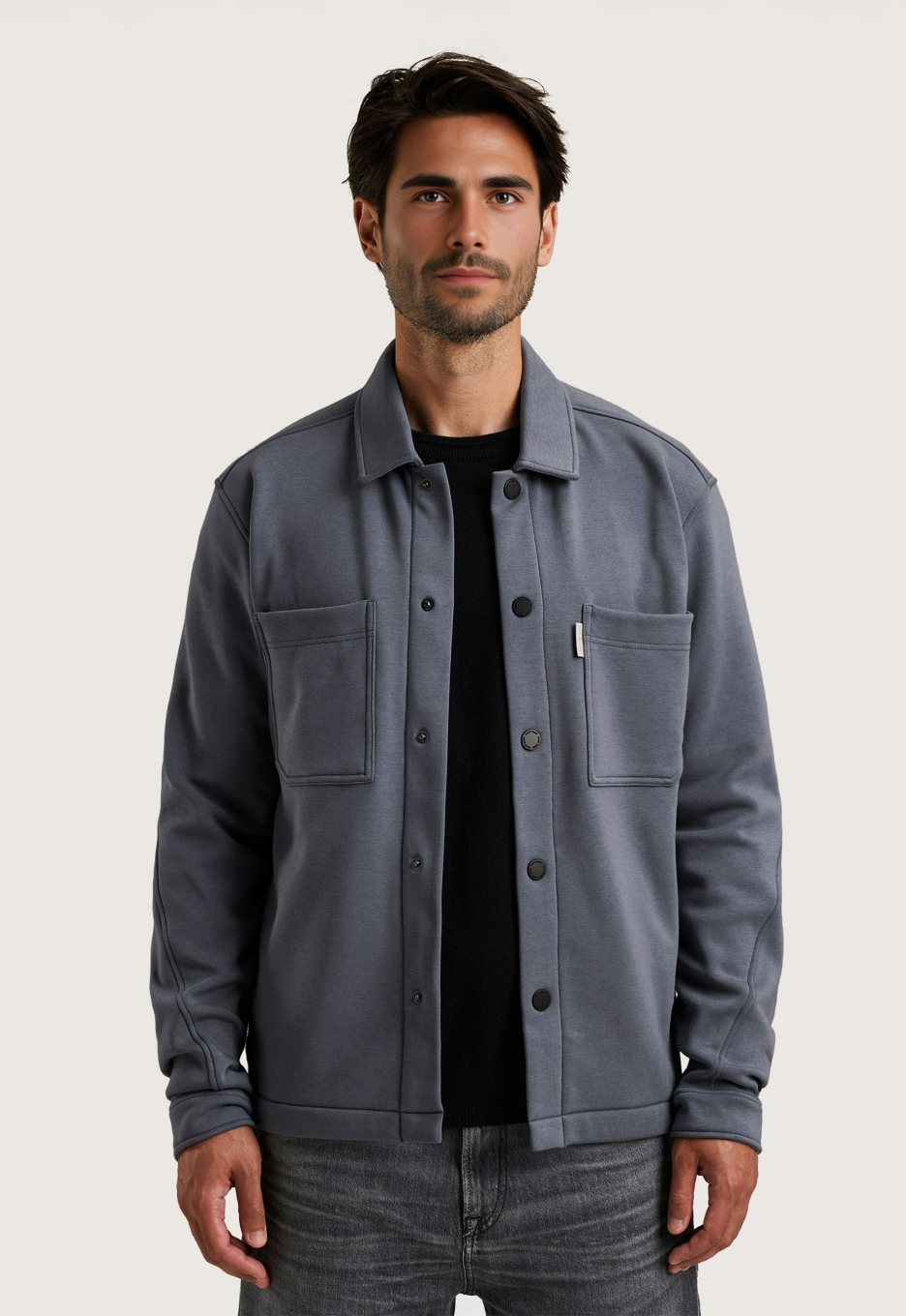 Cast Iron Button Interlock Jacket