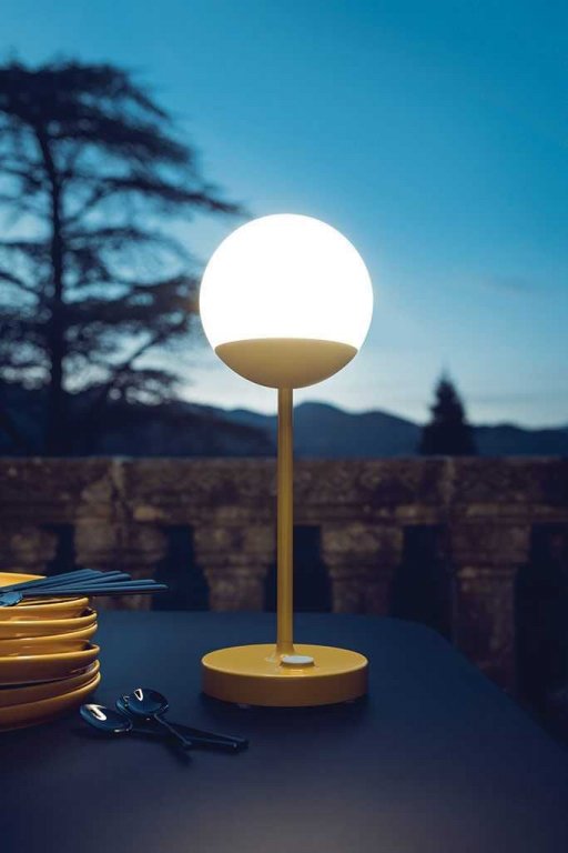 Fermob MOOON! tafellamp H41 LED oplaadbaar Antraciet
