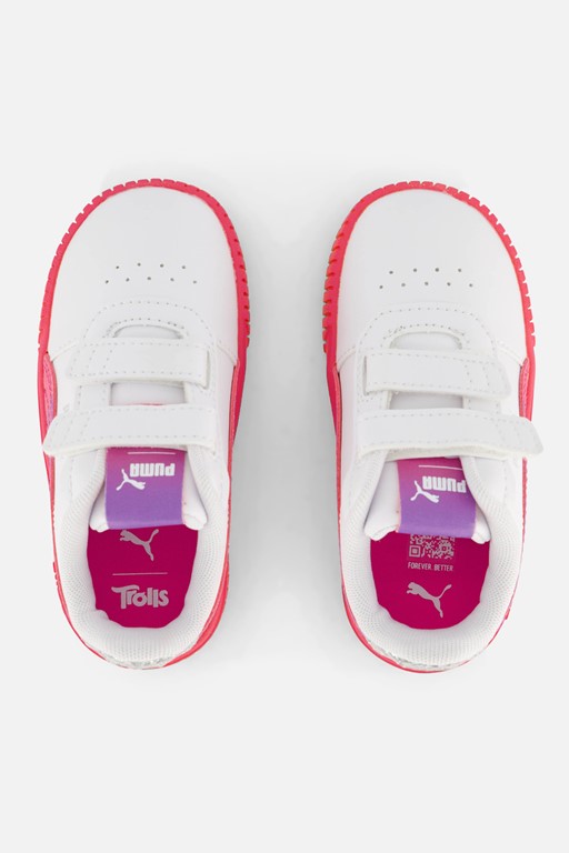 Puma Carina 2.0 Trolls Sneakers wit Imitatieleer