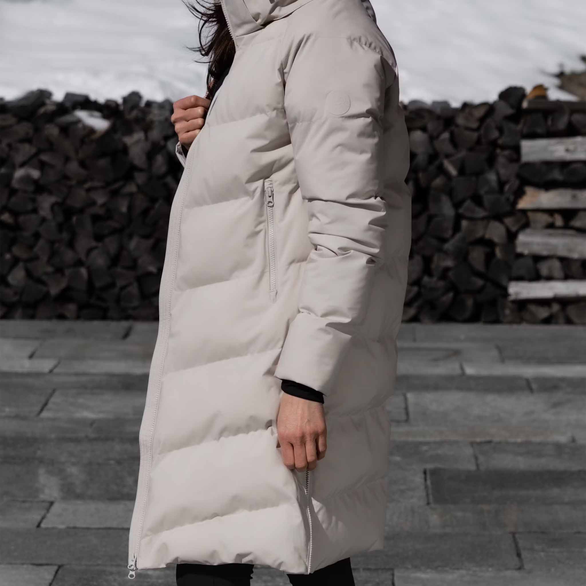 Frauen Mantel Thermo Viviana silver lining