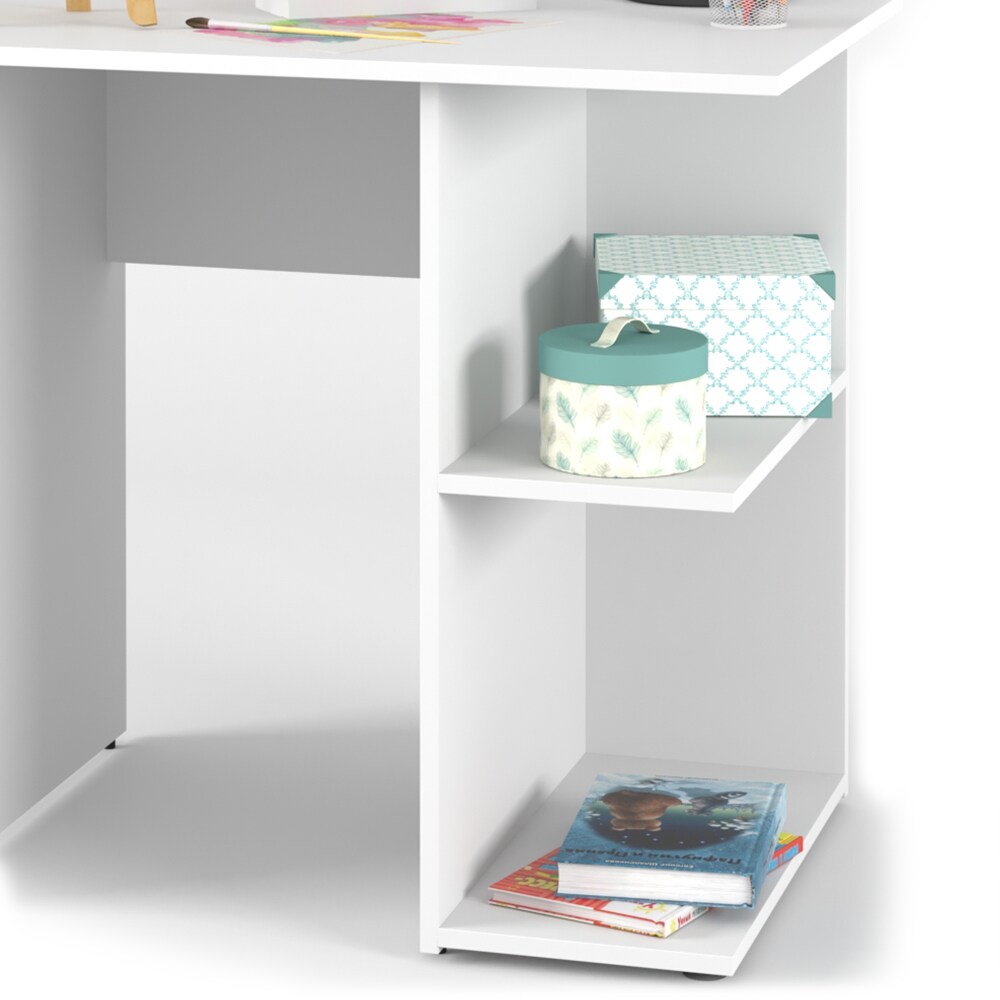 Vicco Schreibtisch Simple Schreibtisch Arbeitstisch Regal PC Tisch Weiß