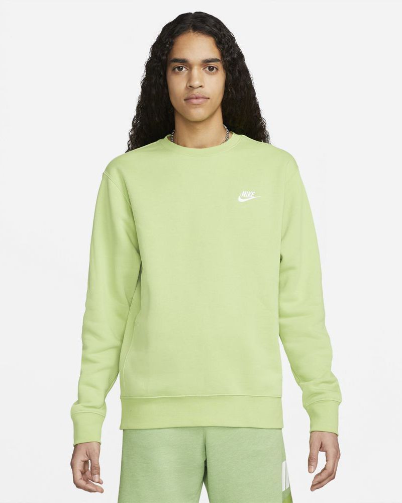 Sweat-shirt Nike Sportswear Club Fleece Vert Vif pour homme