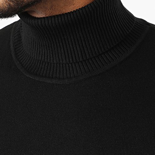 Pull Col Roulé Noir