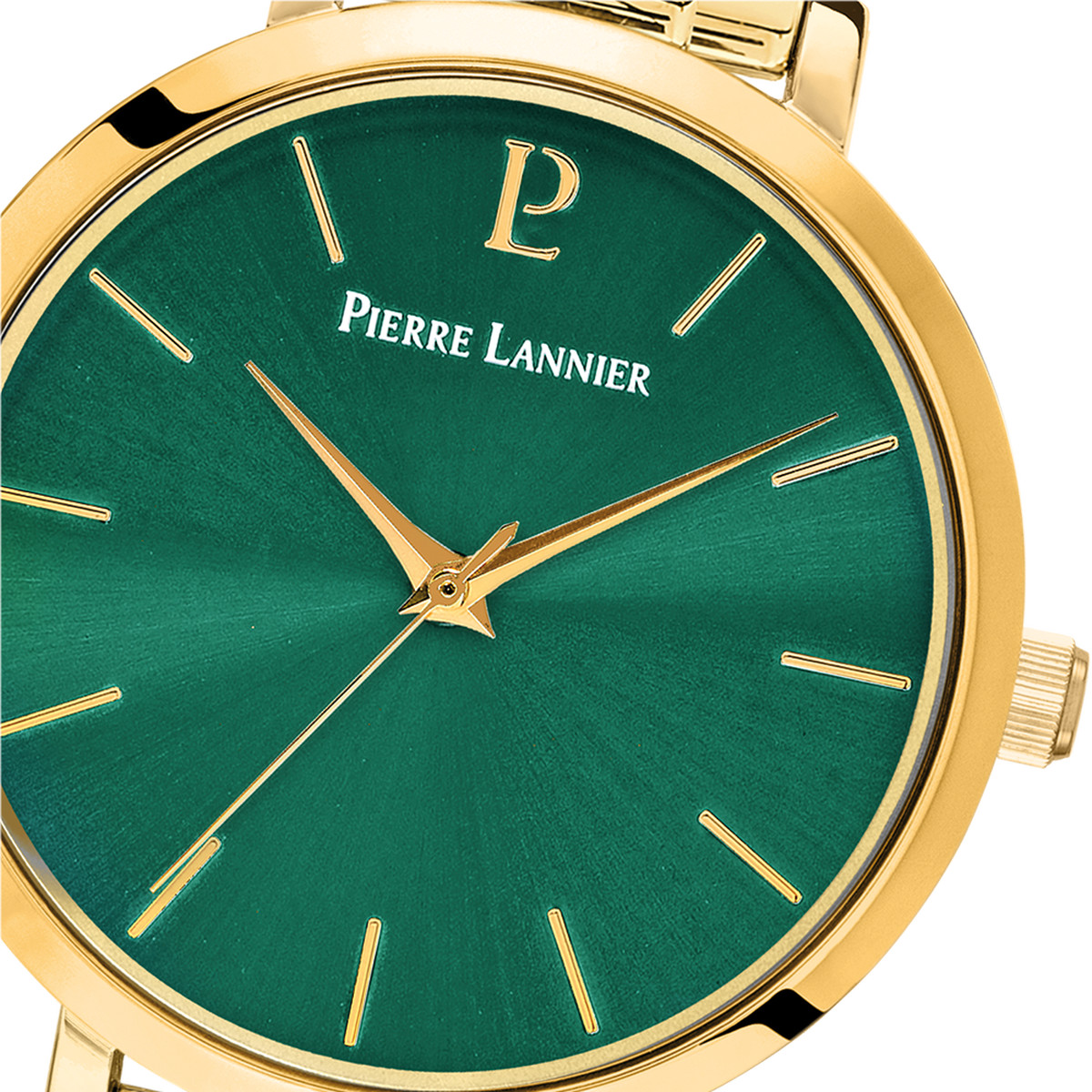 Montre PIERRE LANNIER Chouquette femme bracelet cuir vert