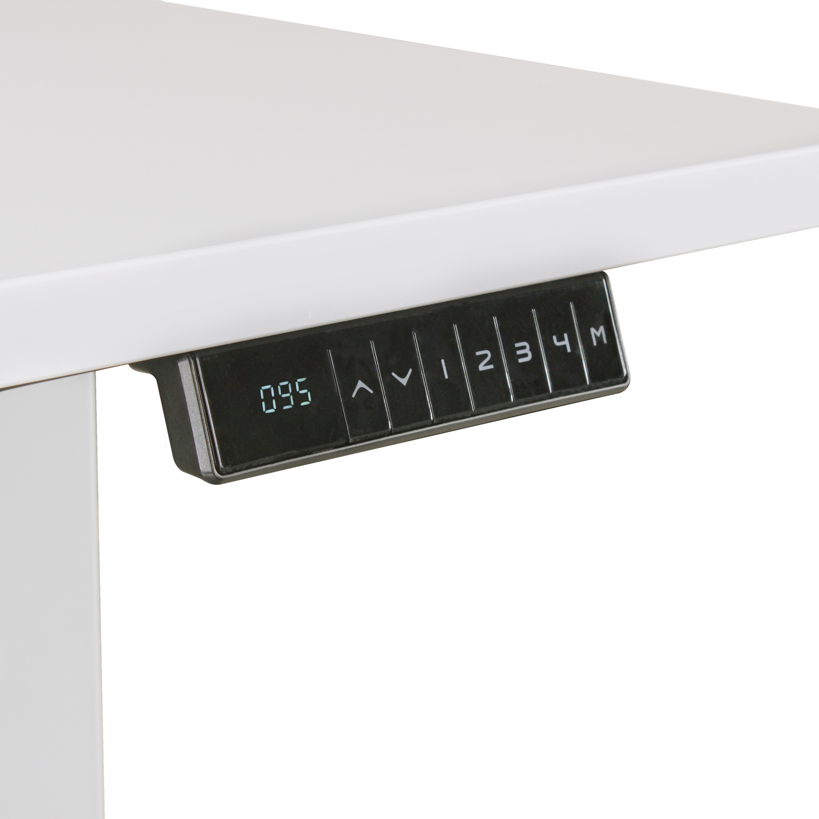 Schreibtischgestell - silber - elektrisch verstellbar