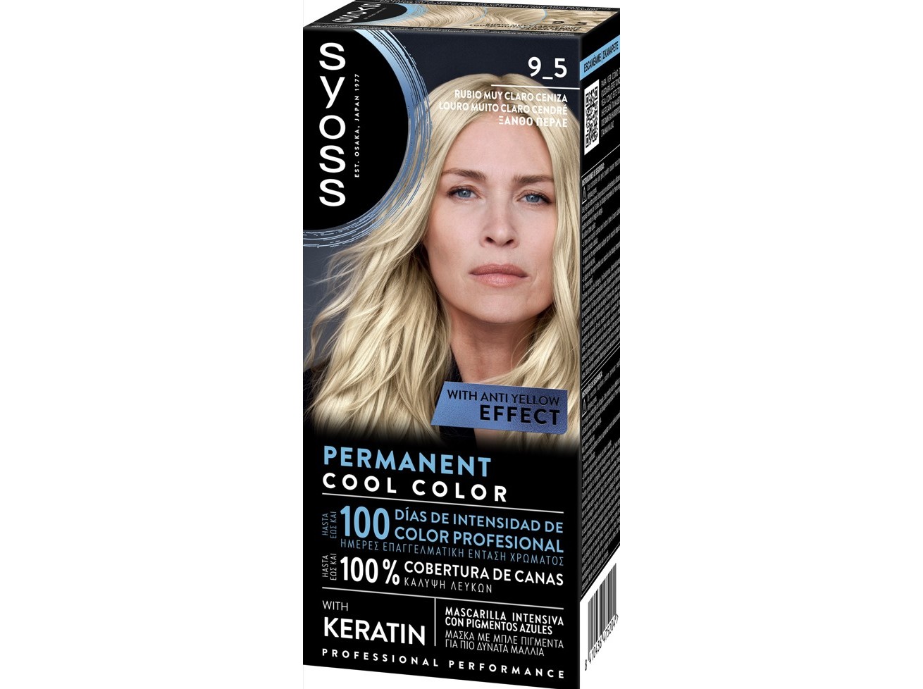 COLORAÇAO SYOSS 9-5 LOURO MUITO CLARO CENDRÉ