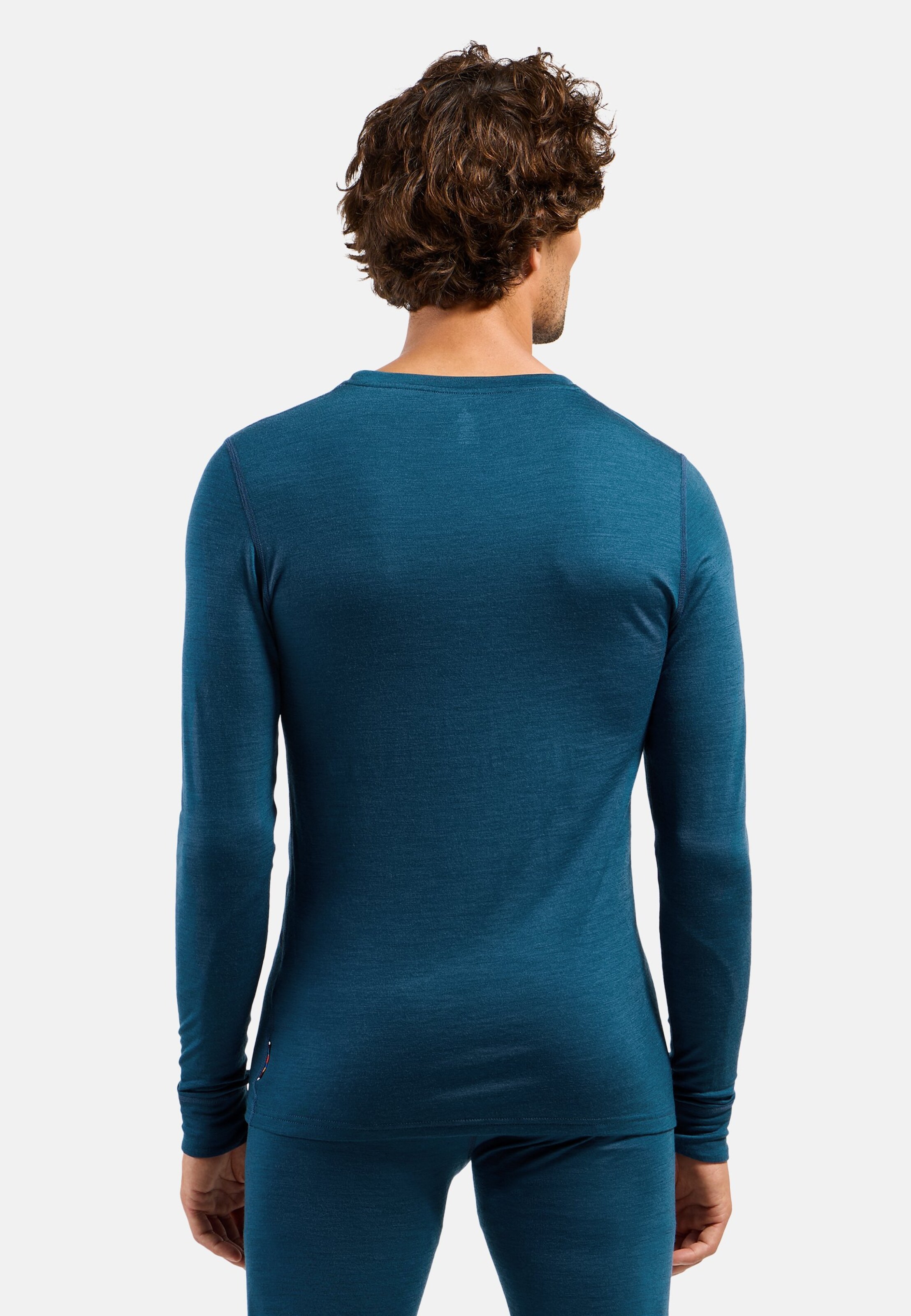 Natural Merino 200 Base layer Set in blue wing teal - blue ashes