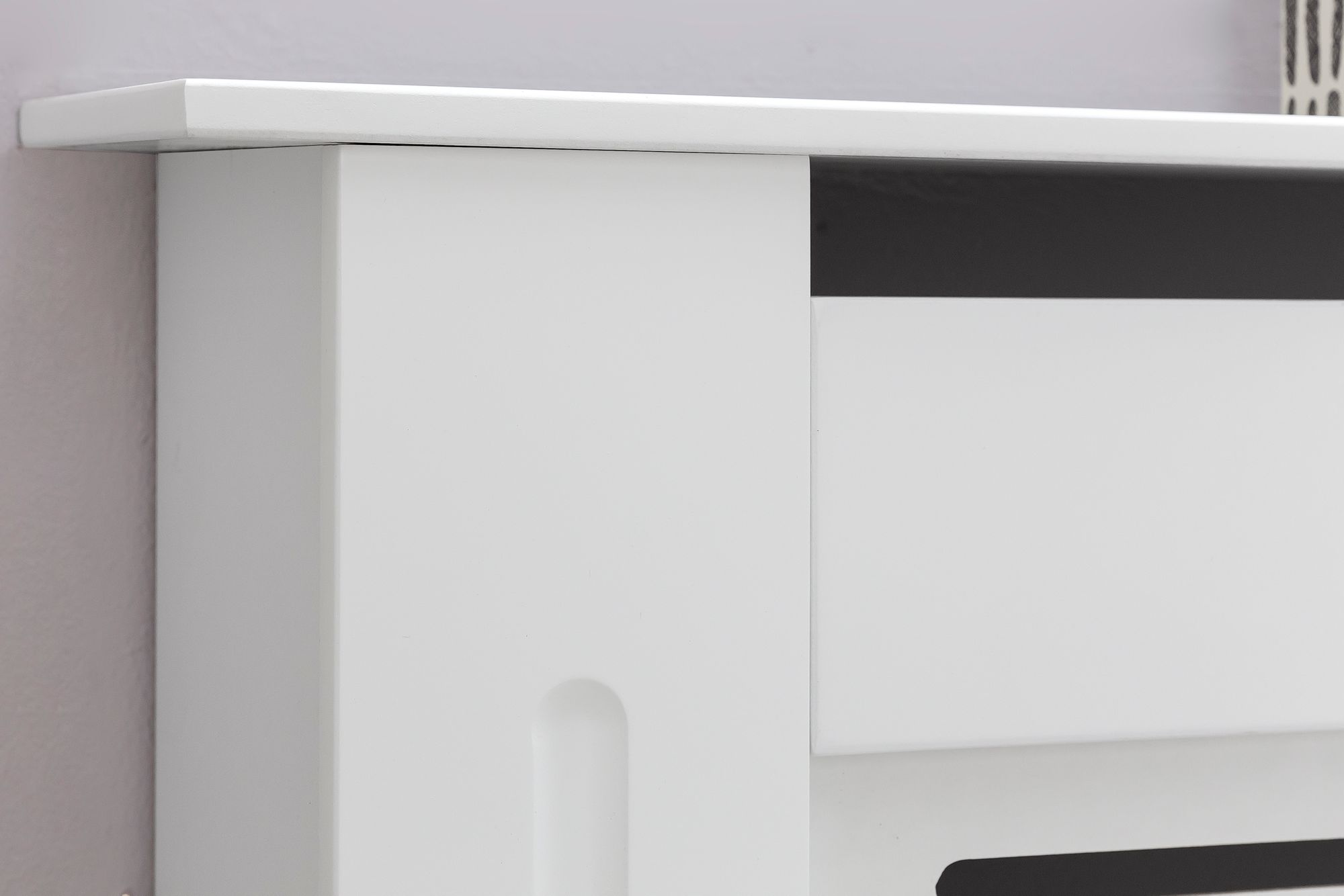 KADIMA DESIGN Moderne Heizkörperverkleidung mit Lamellen-Muster, Hochwertiges MDF-Material