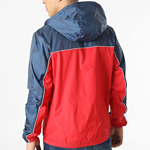 Coupe-vent Capuche Creata SXM14473 Bleu Marine Rouge Réfléchissant