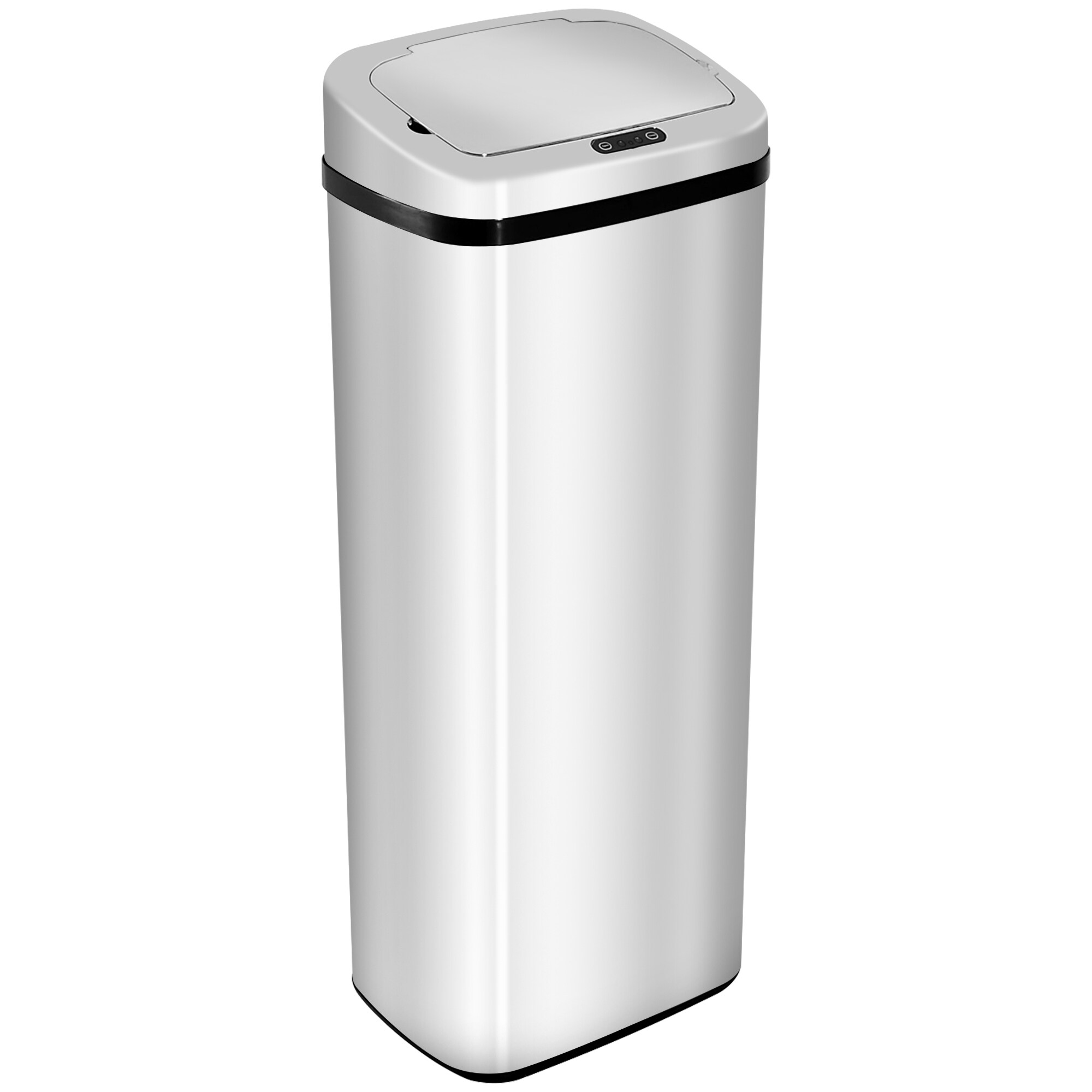 HOMCOM Mülleimer mit Sensor silber 33 x 25 x 84 cm (LxBxH)