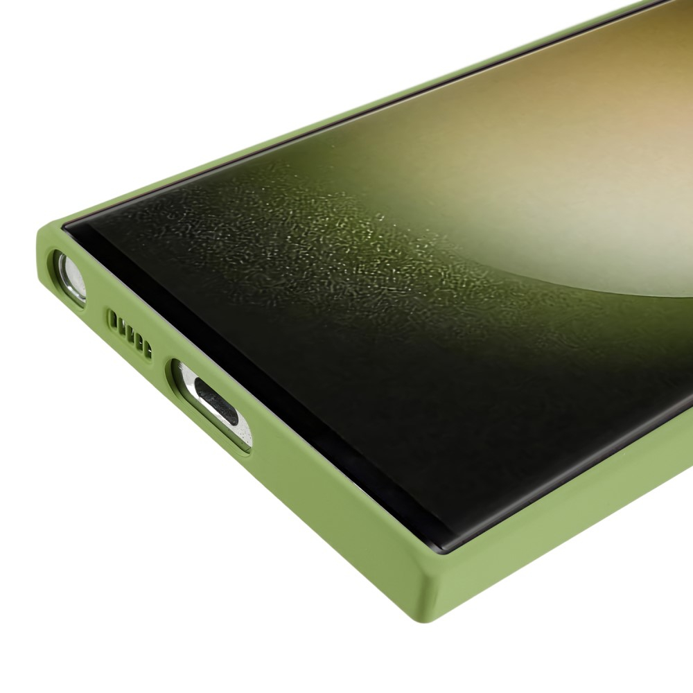 Samsung Galaxy S23 Ultra 5G Gummi Case Hülle mit Kameraschutz - Grün (Matt)