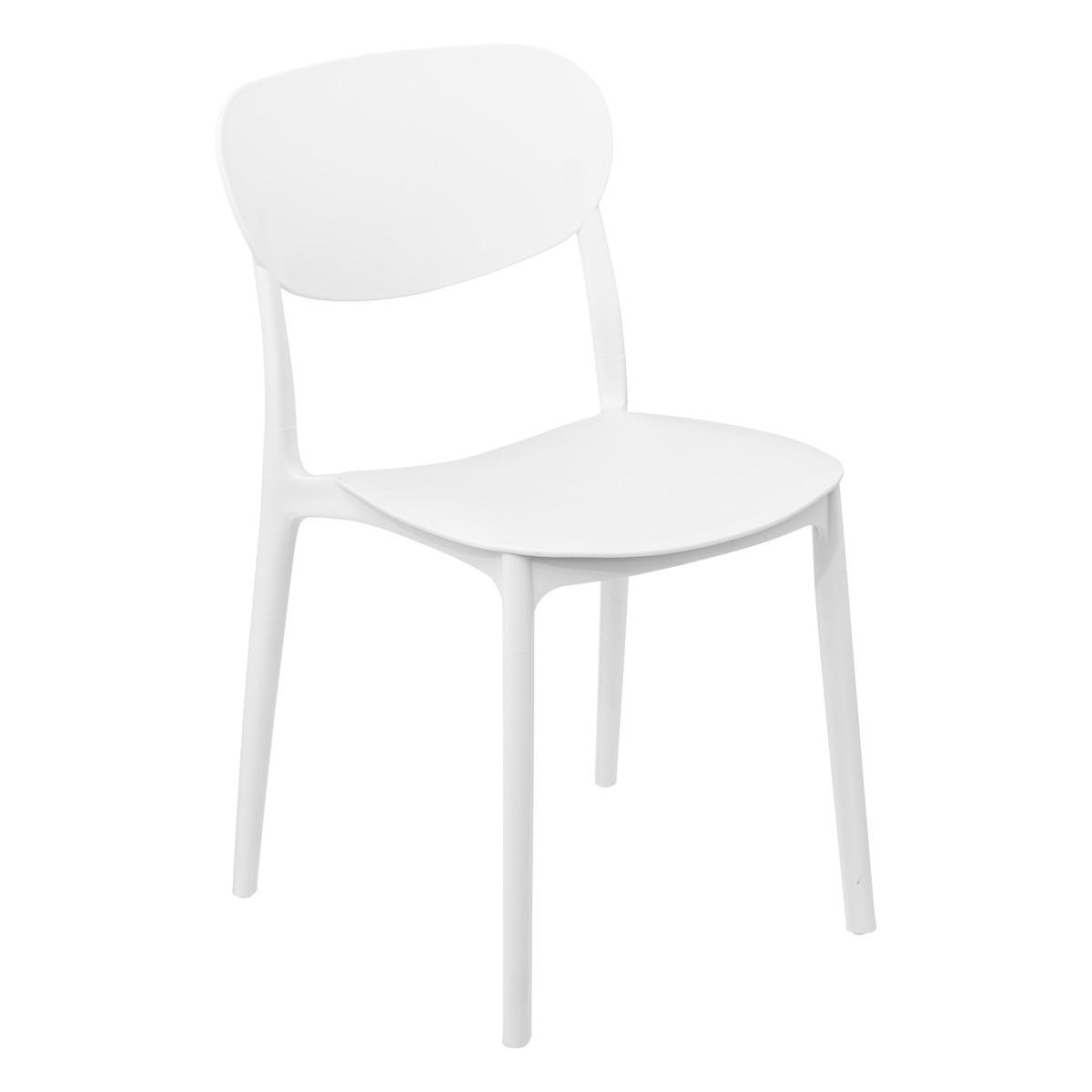CHAISE EMPILABLE PLASTIQUE PLASTA BALNCHE