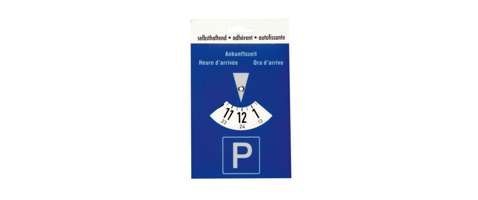 Parkscheibe selbsthaftendSelbsthaftend