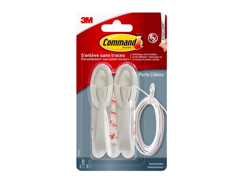 Command Kabelhänger M 5 cm x 2 mm Weiss 50 mm x 2 mm Kabelaufhänger