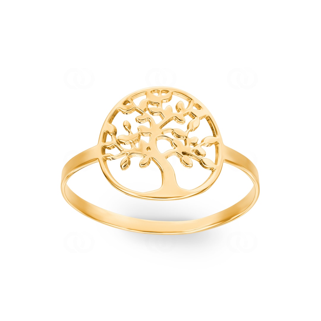 Ring 750/18 K Gelbgold Lebensbaum