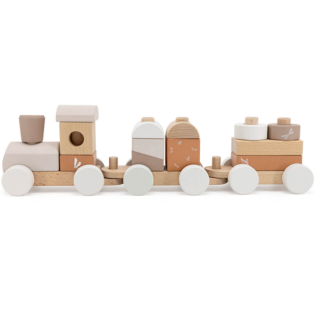 Label label blokkentrein nougat