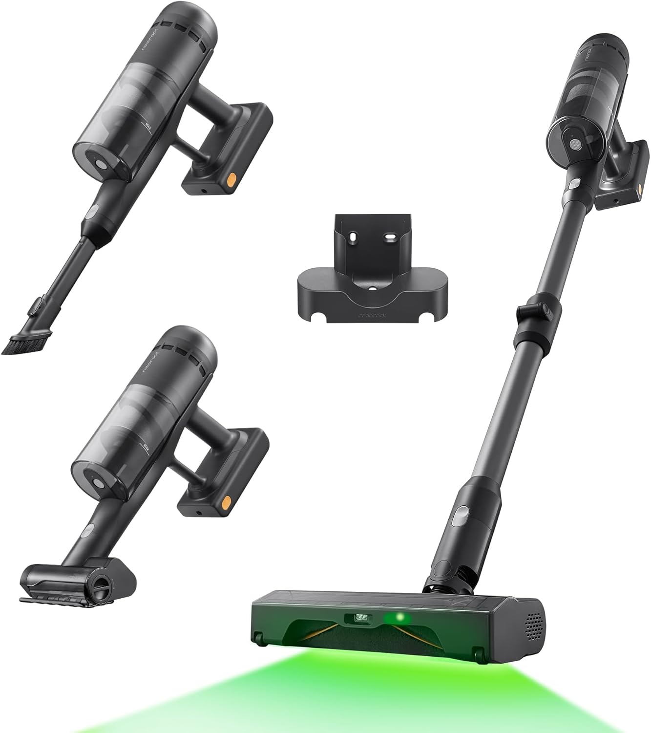 roborock H60 Ultra kabelloser Staubsauger, 210AW Saugleistung, 90 Min Laufzeit, 90° Flexibler Saugrohr, LED-Stauberkennung, Anti-Verhedderungsbürste für Teppiche, Hartböden & Tierhaare