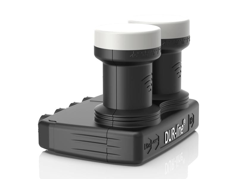 Satelliten TV Zubehör LNB Monobloc Single SCR Dure-line Kompaktes LNB für gleichzeitigen Satellitenempfang von z.B. ASTRA 19.2° Ost und HOTBIRD 13° Ost (6°)
