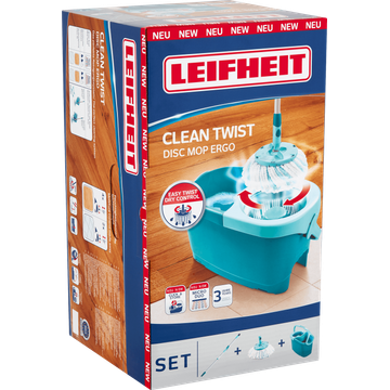 Leifheit Clean Twist Disc Mop Ergo Dweil Set Compleet
