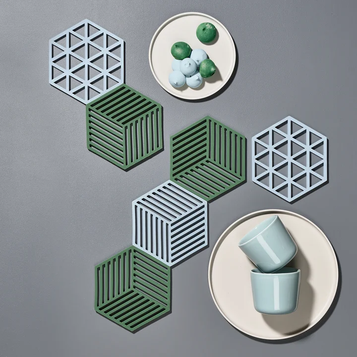 Zone Denmark - Hexagon Untersetzer, sky