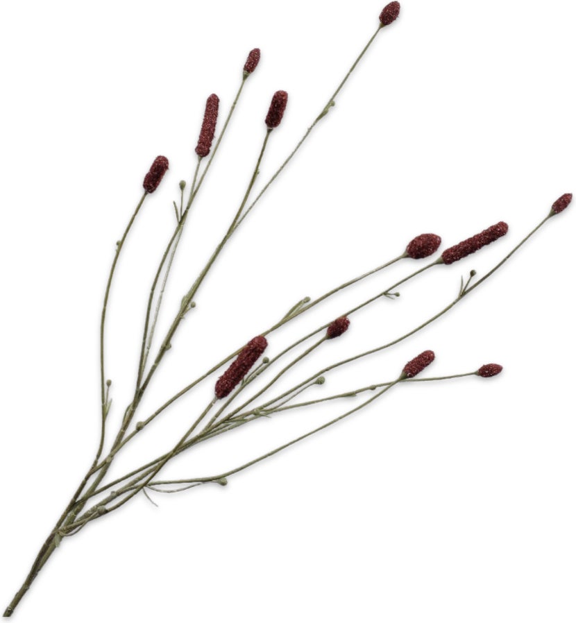 Silk-ka kunstbloem Pimpernel donker rood 84 cm