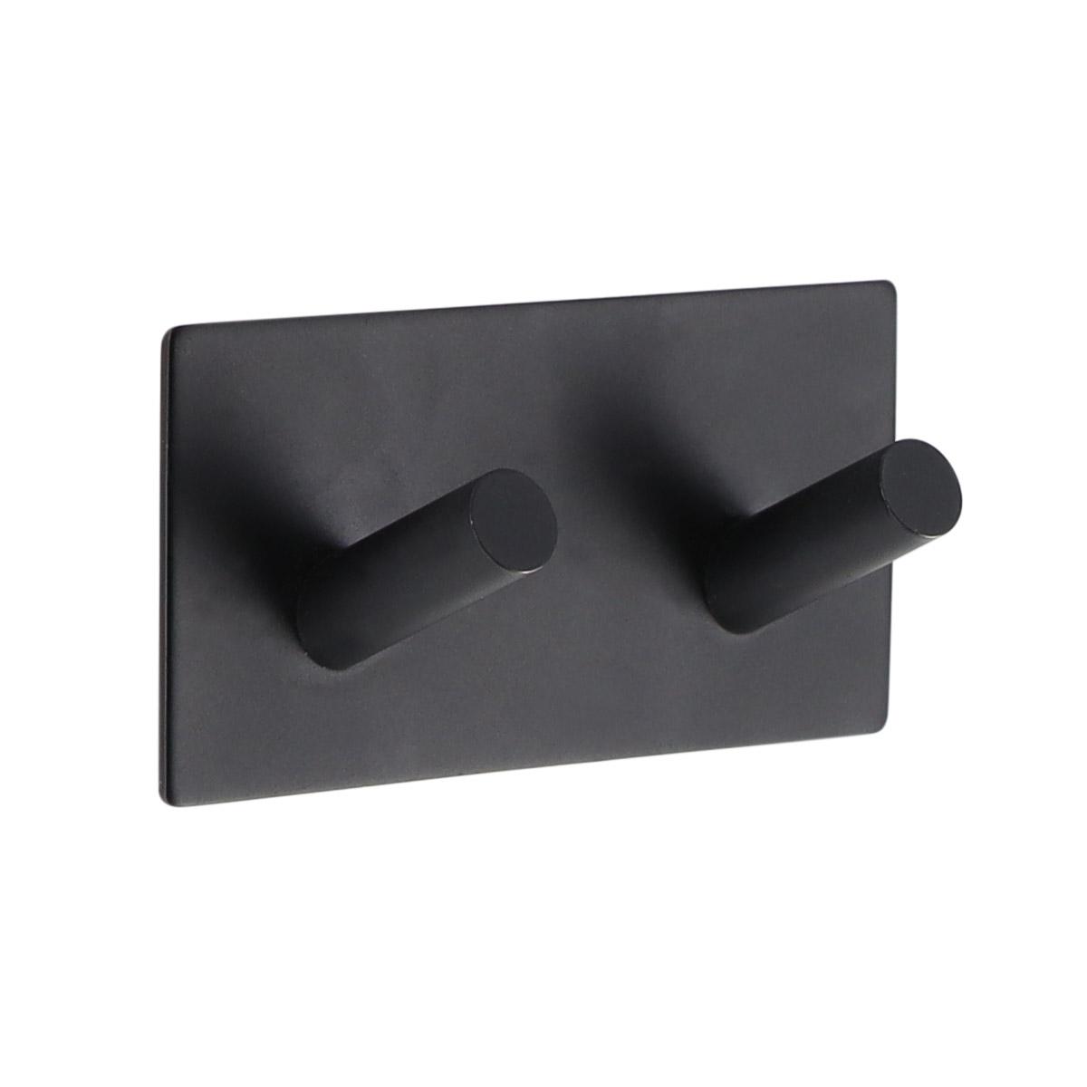 PATERE DOUBLE METAL PEINT 3M NOIR