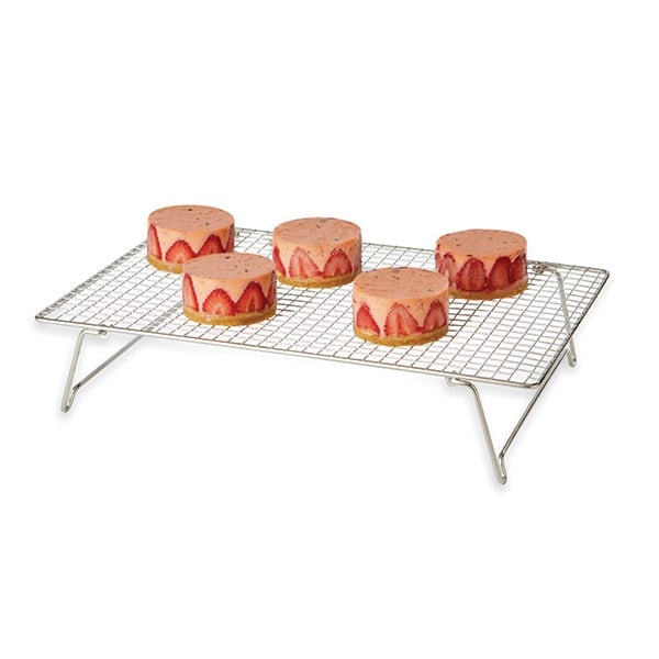 Lot Volette rectangulaire en inox avec tapis de cuisson en silicone Ma