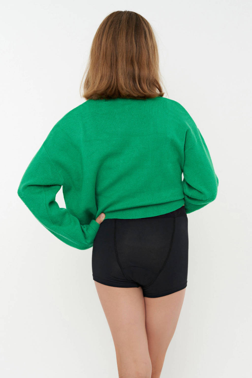 boyshort menstruatieslip Heavy/Overnight zwart