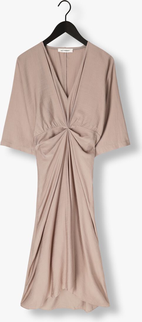 taupe co'couture maxi jurk heracc knot dress