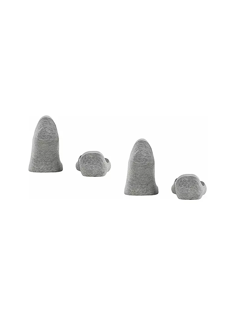 BURLINGTON Herren Füsslinge EVERYDAY 2-er Pkg light grey hellgrau