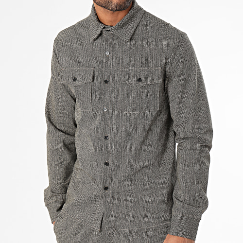 Ensemble Surchemise Et Pantalon Jogging Beige Chiné