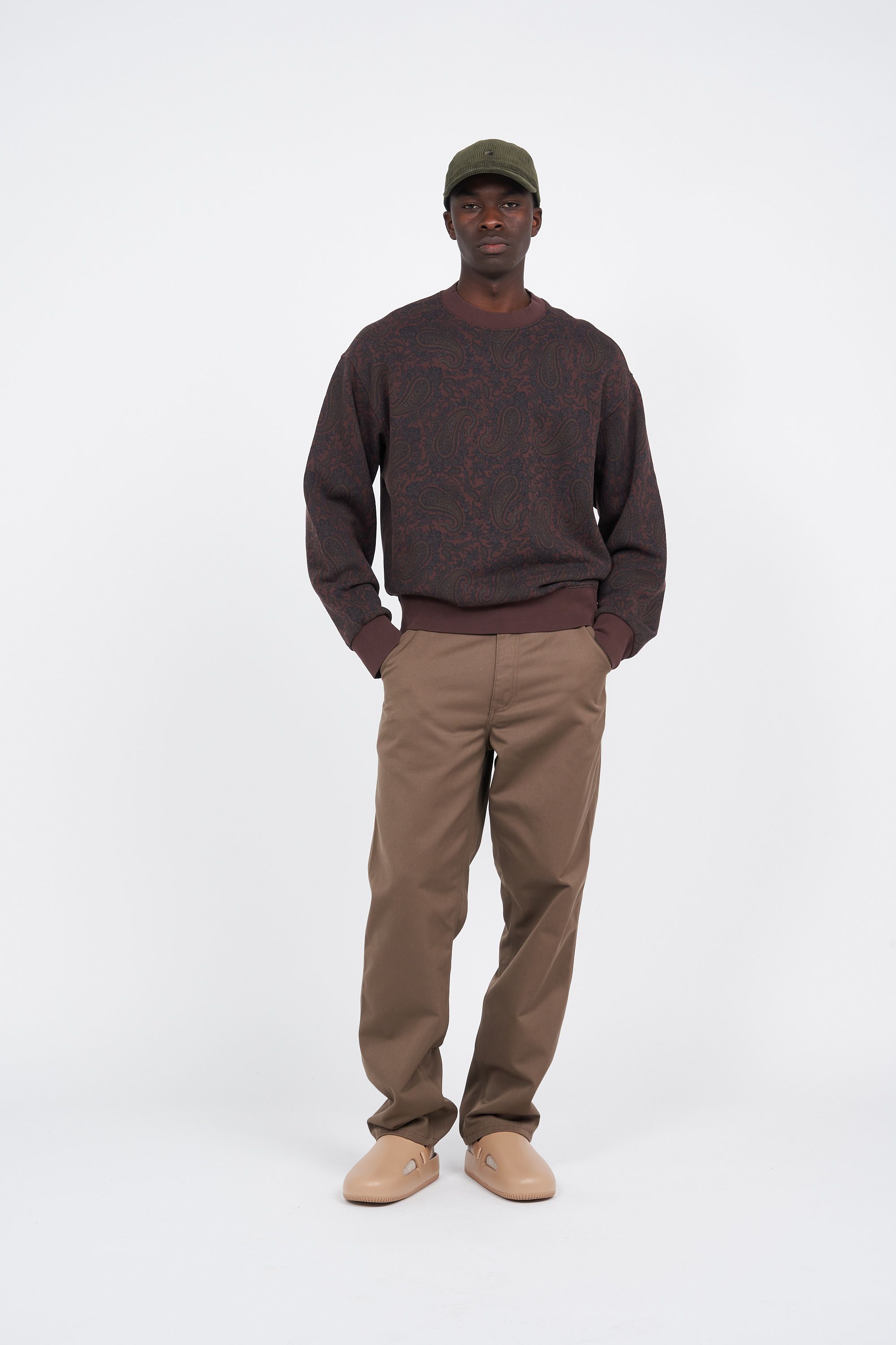 CARHARTT WIP Sweatshirt  Paisley Sweat Marron
