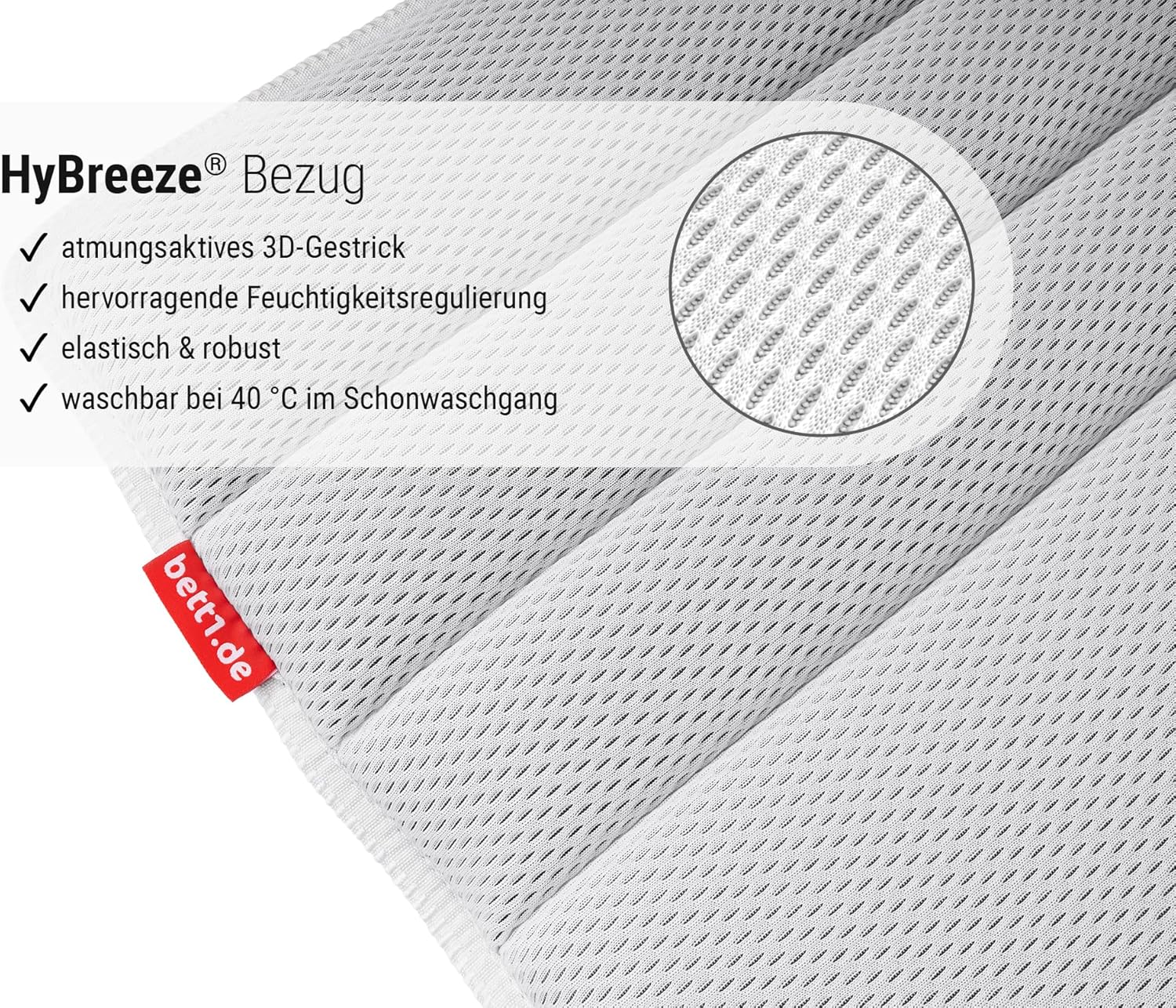 bett1 BODYGUARD Topper 140x200 cm (extra weiche Matratzen-Auflage, ca. 4 cm Höhe, Kern aus Kaltschaum, ergonomische Zonen, optimale Druckentlastung, rutschfest, Oeko-Tex 100)