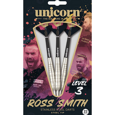 Unicorn Ross Smith dartpile rustfrit stål 3-pak