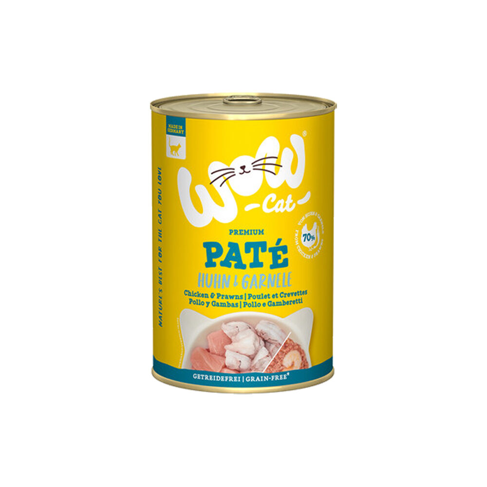 WOW Cat Wet Adult - Kip & Garnalen