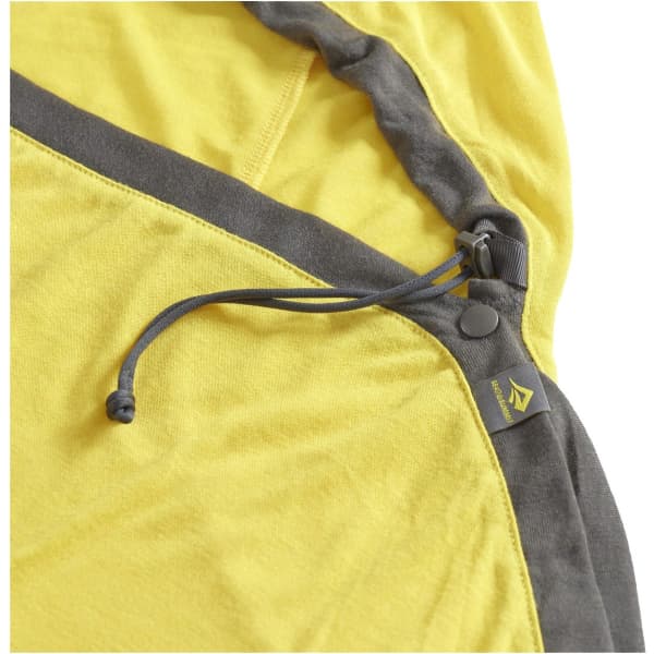 Drap sac de couchage SEA TO SUMMIT REACTOR SLEEPING BAG LINER MUMMY W/ DRAWCORD COMPACT YELLOW